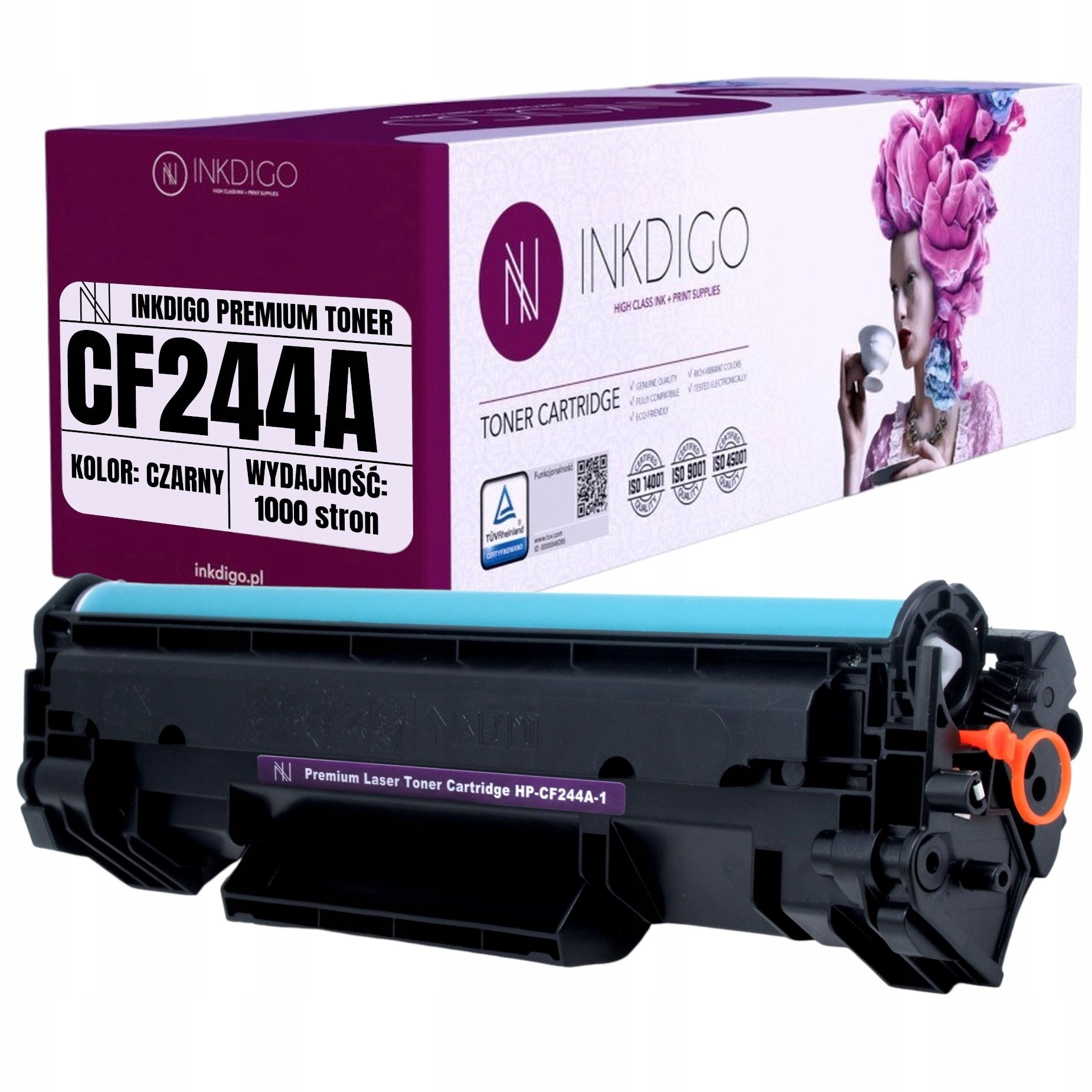 Inkdigo toner pre HP CF244A / 44A / MFP 28A M28W black (black)